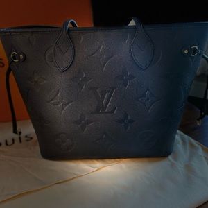 Louis Vuitton Neverfull MM in Black Monogram Empreinte Leather
